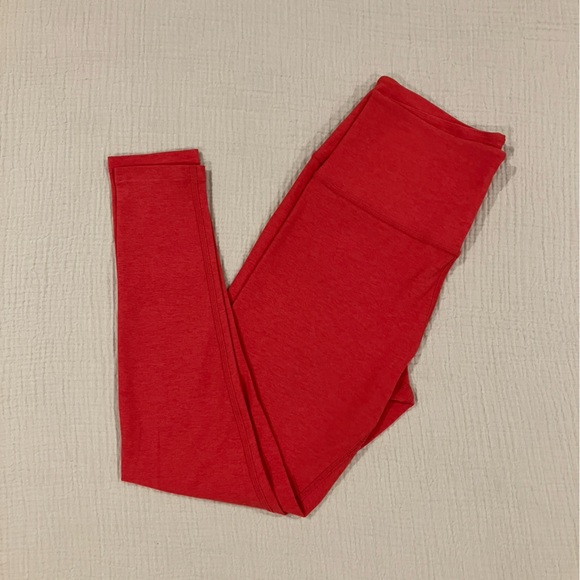 Beyond Yoga Spacedye Caught in the Midi High Waisted Legging Red Heather Large - Picture 3 of 10